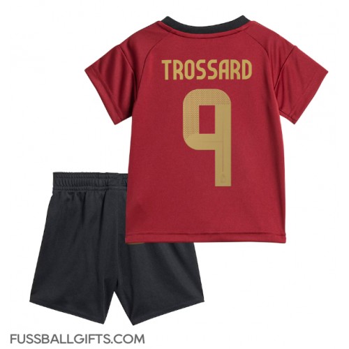 Belgien Leandro Trossard #9 Fußballbekleidung Heimtrikot Kinder EM 2024 Kurzarm (+ kurze hosen)